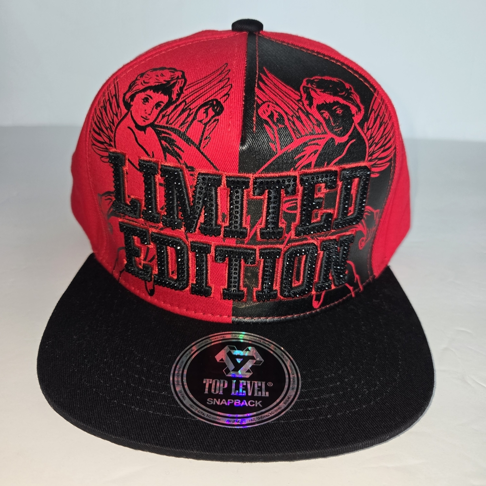 Red and Black Snapback Hat